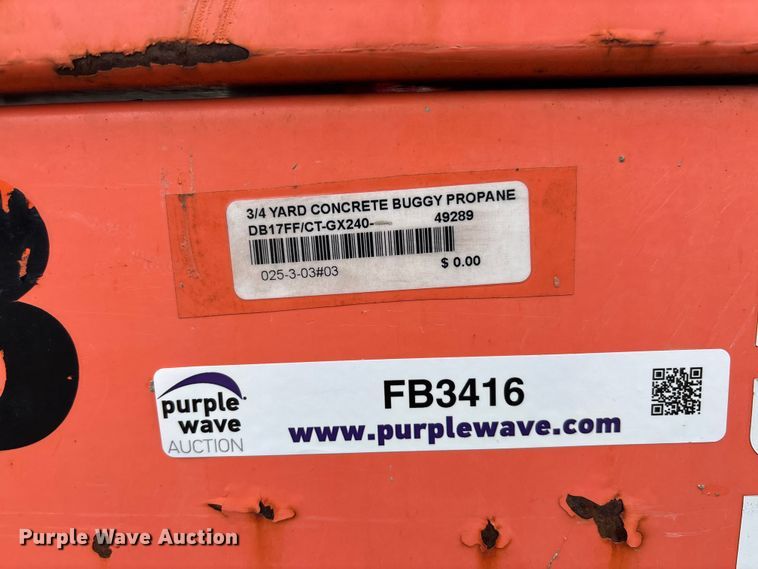 image for item FB3416 Morrison DB17 concrete buggy