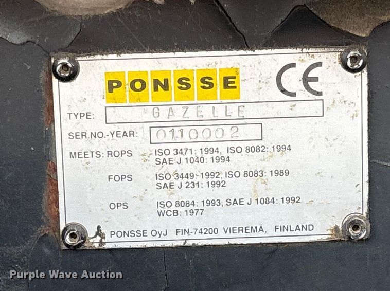 image for item FB3423 2004 Ponsse Gazelle forwarder