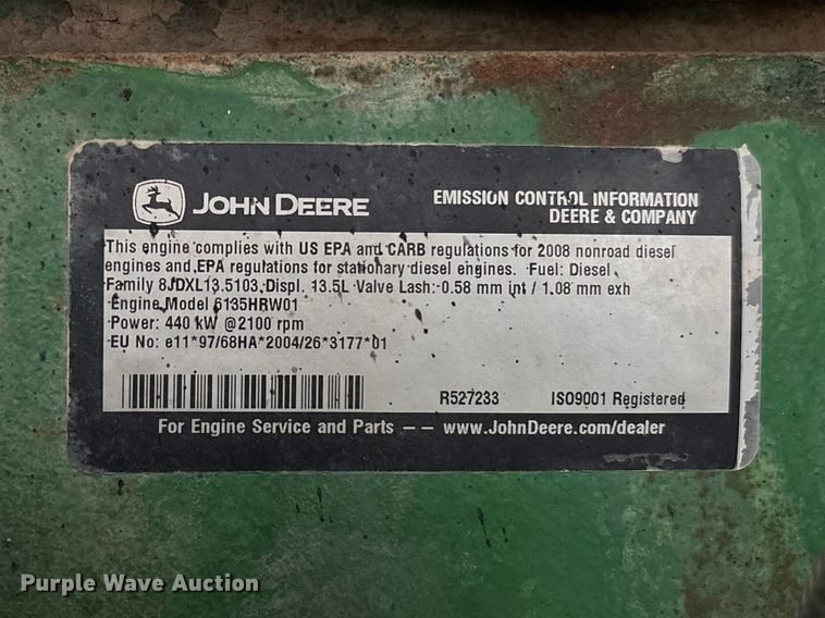 image for item FB3433 2008 John Deere 9630 Scraper Special 4WD tractor