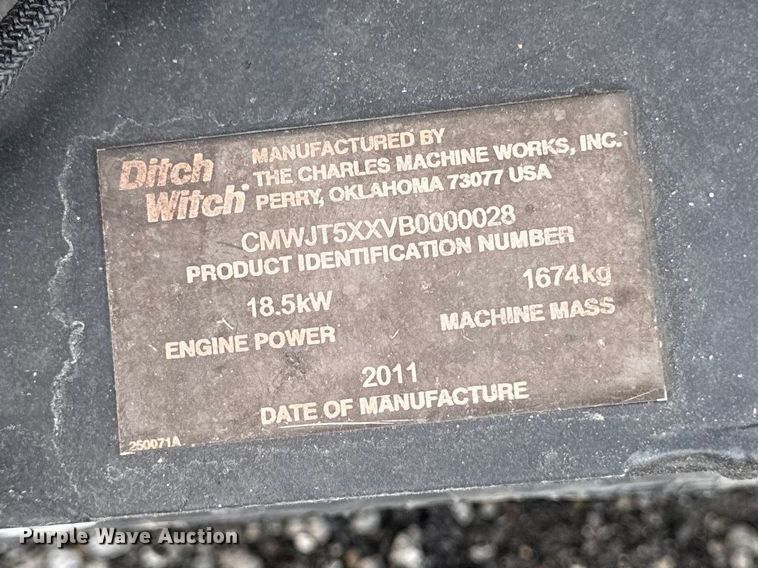 image for item FB5701 2011 Ditch Witch JT-5 directional boring unit