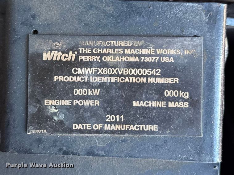 image for item FB5704 Ditch Witch FX60 vacuum excavator