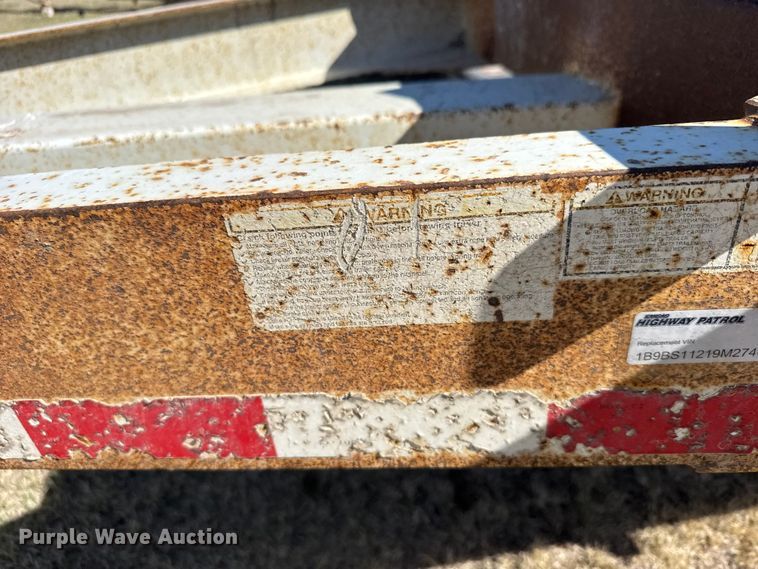 image for item FB7212 2009 Brooks Pole trailer