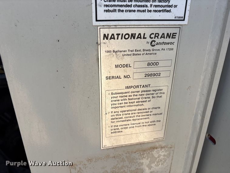 image for item FC2196 2014 Peterbilt 365 crane truck