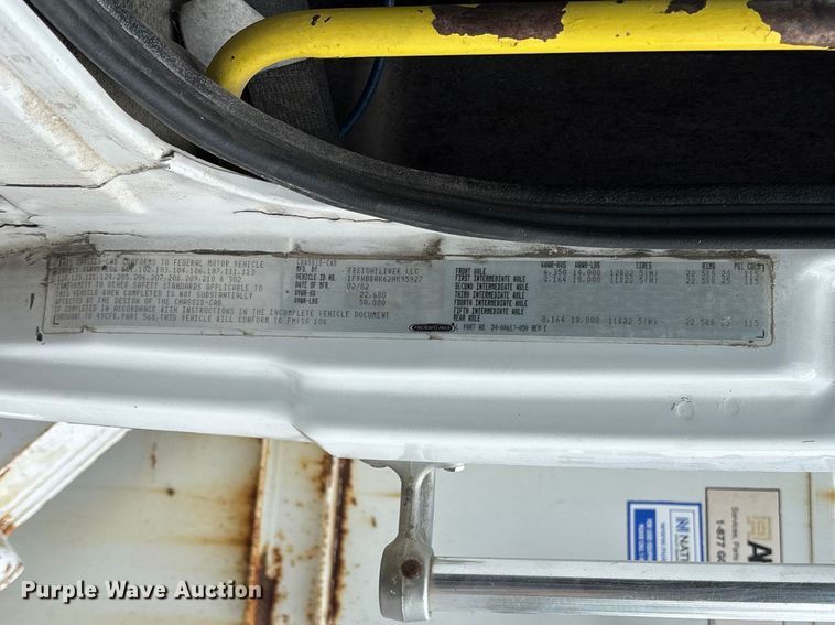 image for item FG0248 2002 Freightliner FL80 digger derrick truck