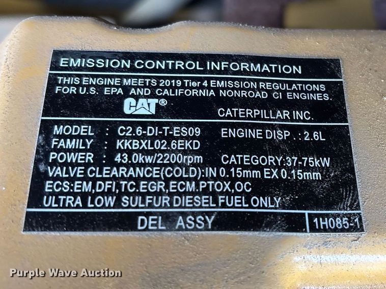 image for item FG0256 2018 Caterpillar 307E2 mini excavator