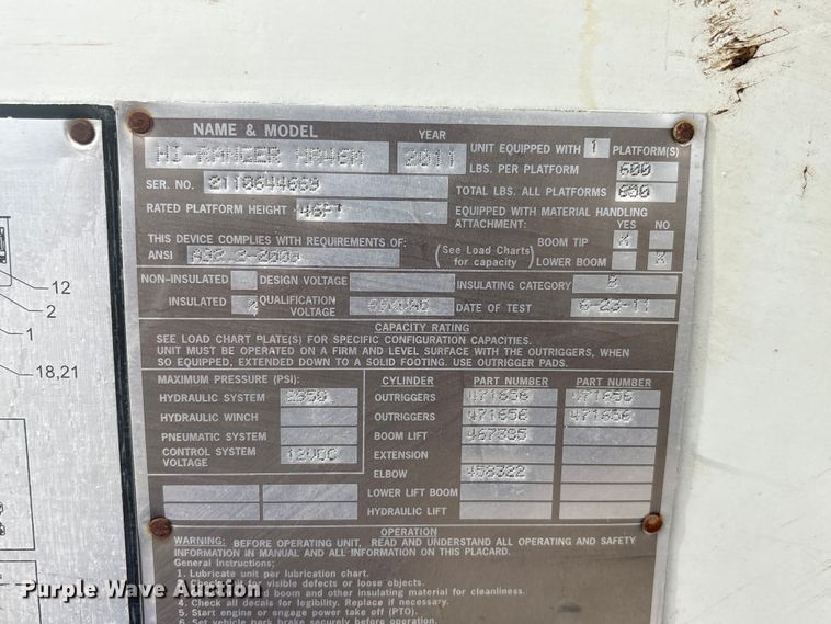 image for item FG2877 2012 International 7400 SBA Bucket truck