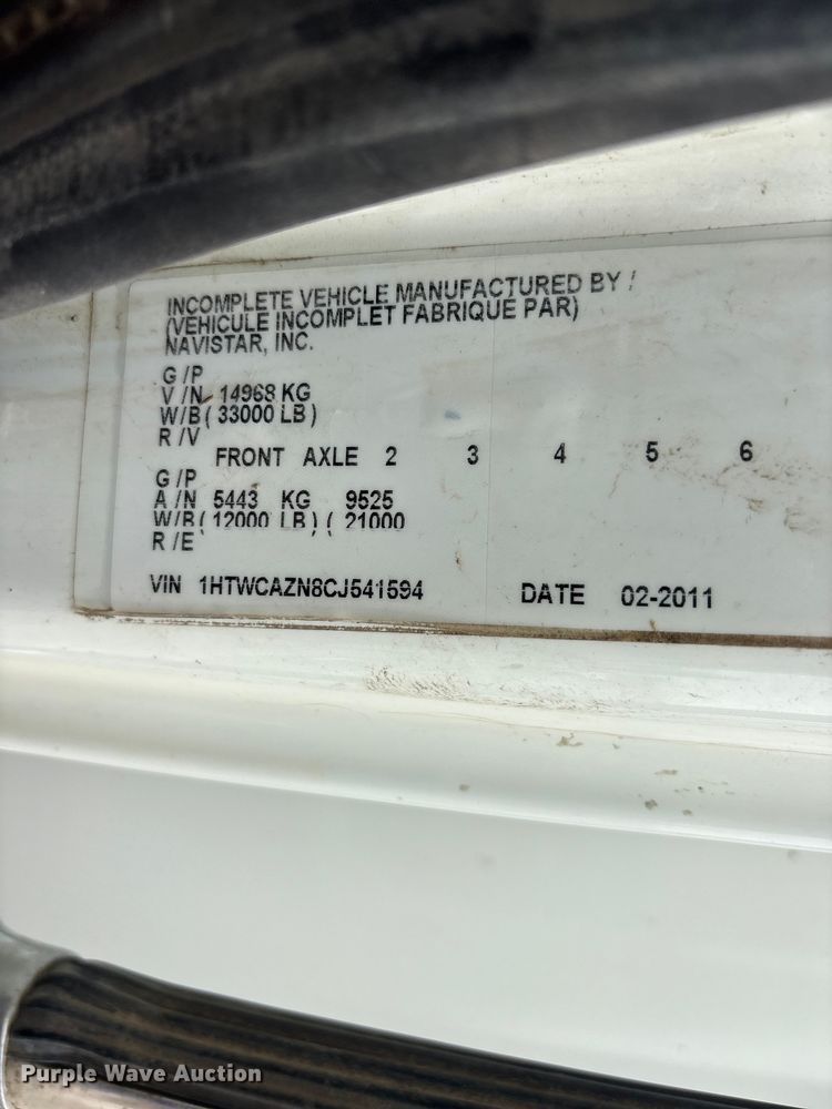 image for item FG2877 2012 International 7400 SBA Bucket truck