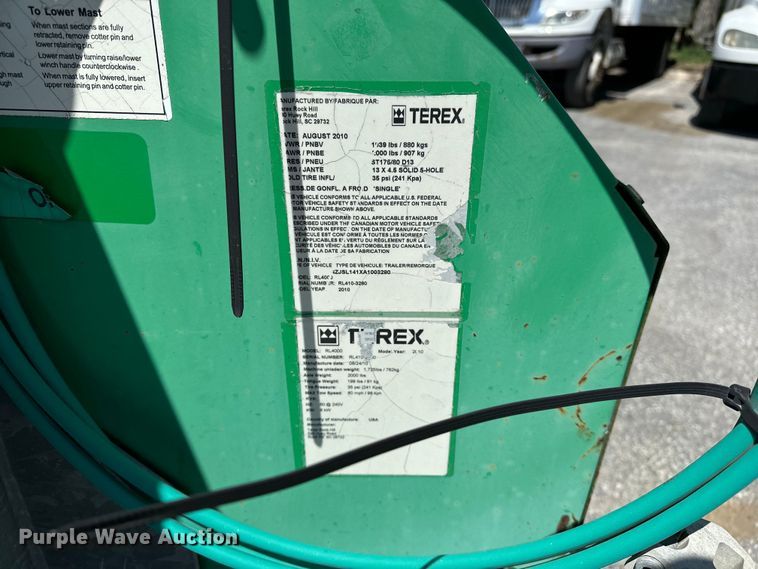 image for item FG2914 2010 Terex RL4000 light plant