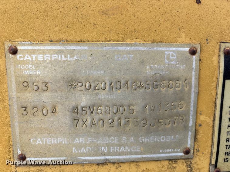 image for item FH7067 Caterpillar 953 track loader