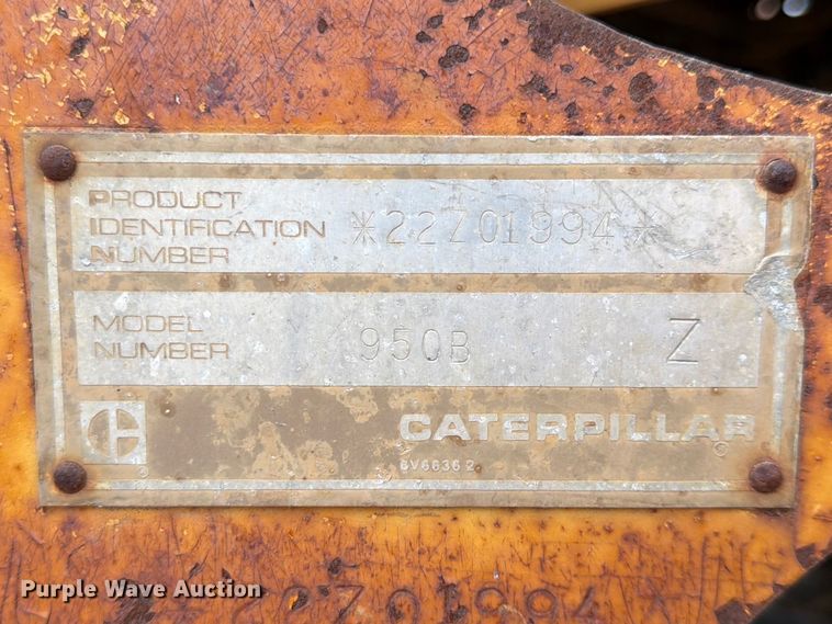 image for item FK0124 1986 Caterpillar 950B wheel loader