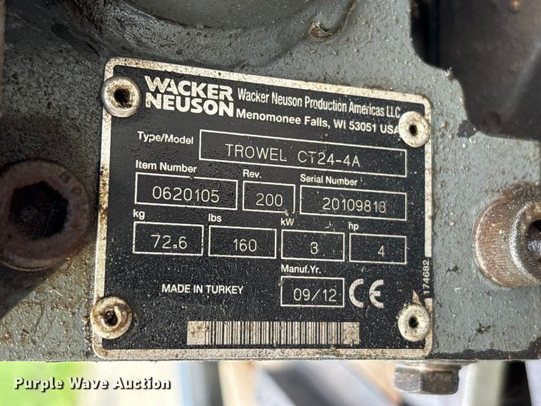 image for item FK1277 (2) concrete power trowels