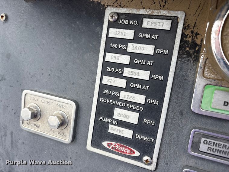 image for item FK1398 1995 Pierce pumper fire truck