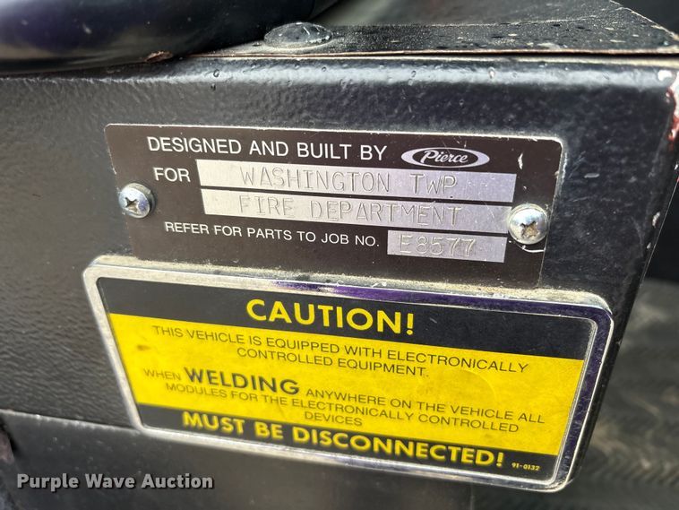 image for item FK1398 1995 Pierce pumper fire truck