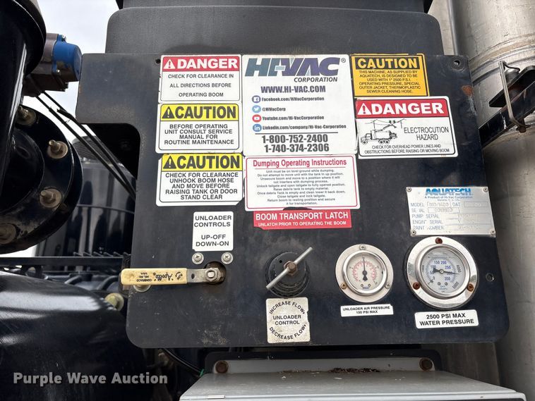 image for item FK1399 2020 Peterbilt 567 sewer jetter truck