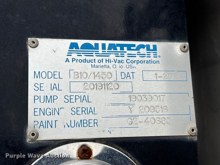 image for item FK1399 2020 Peterbilt 567 sewer jetter truck