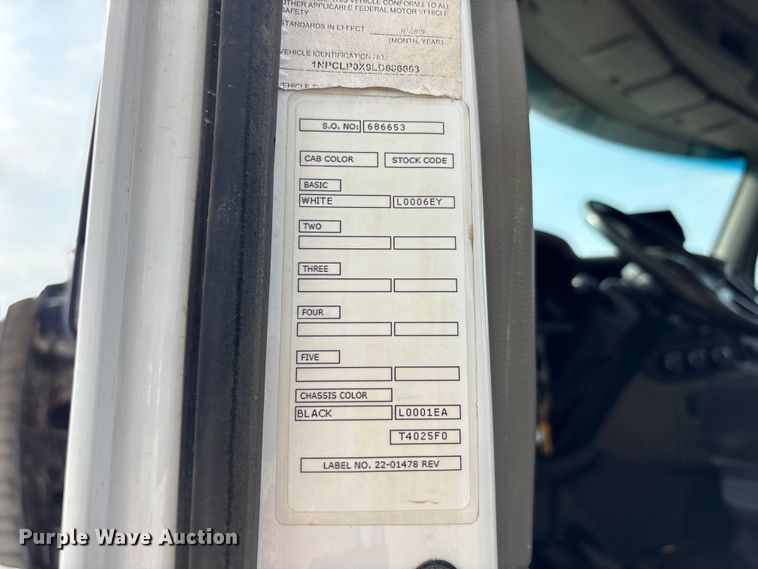 image for item FK1399 2020 Peterbilt 567 sewer jetter truck