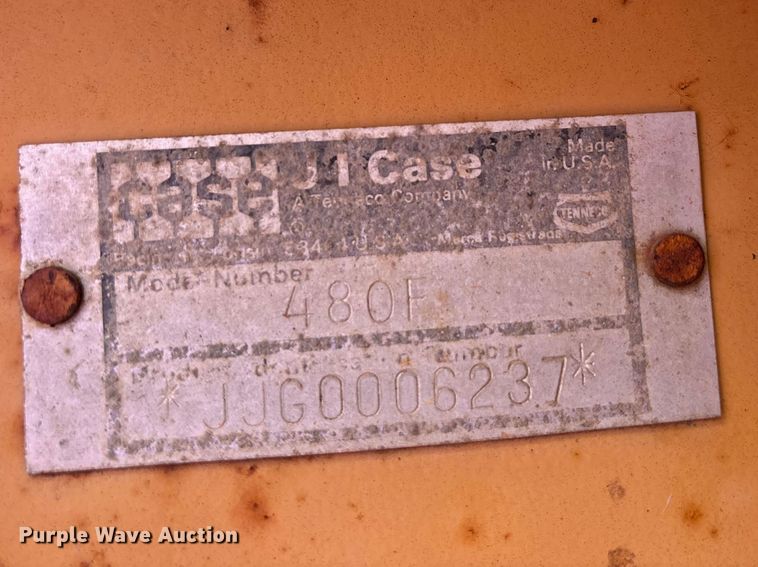 image for item FK1401 1993 Case 480F MFWD tractor