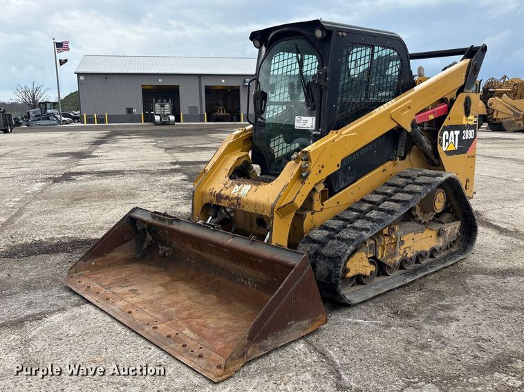 image for item FK1402 2019 Caterpillar 289D tracked skid steer loader