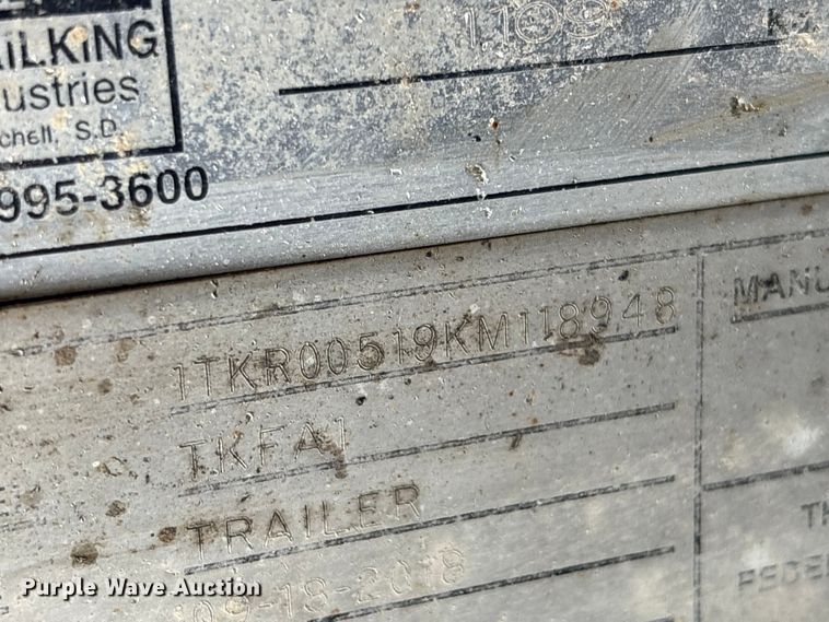 image for item FK1409 2014 Trail King Industries TK110HDG-533 lowboy equipment trailer