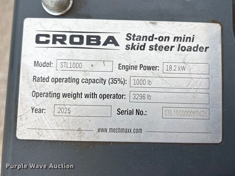 image for item FK1422 2025 Croba STL1000 compact utility loader