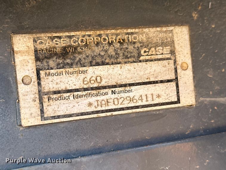 image for item FM7516 1999 Case 660 trencher