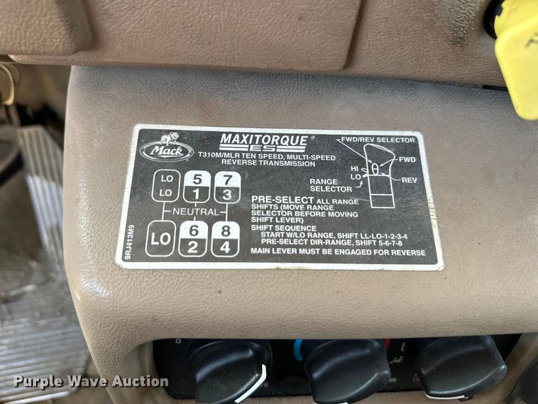 image for item FM7519 2007 Mack CV713 dump truck