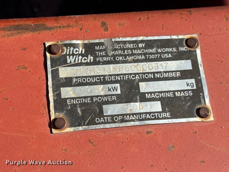 image for item MX9082 2006 Ditch Witch RT40 trencher