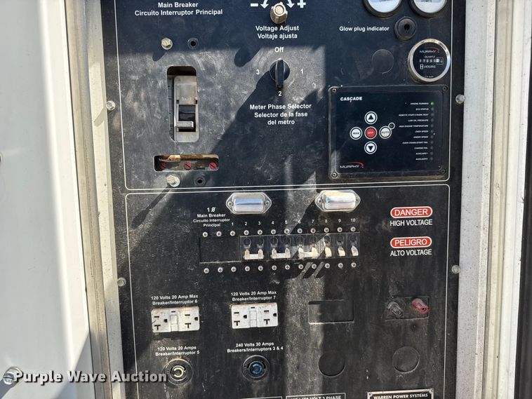 image for item MX9088 2011 Warren Power Systems NPS-P-80 generator