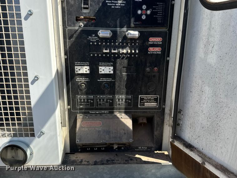 image for item MX9088 2011 Warren Power Systems NPS-P-80 generator