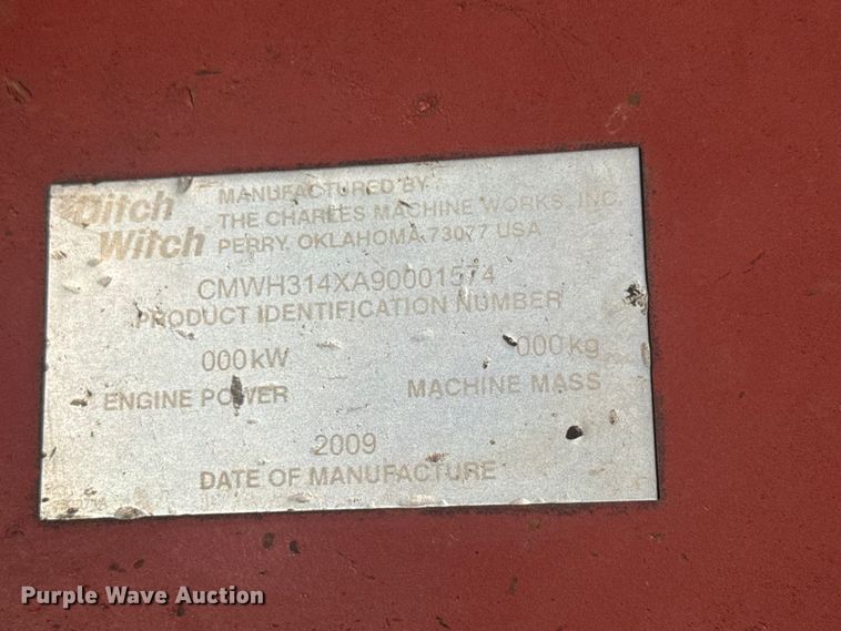 image for item MX9111 2008 Ditch Witch RT40 trencher