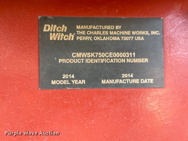 image for item MX9121 2014 Ditch Witch SK750 compact utility loader