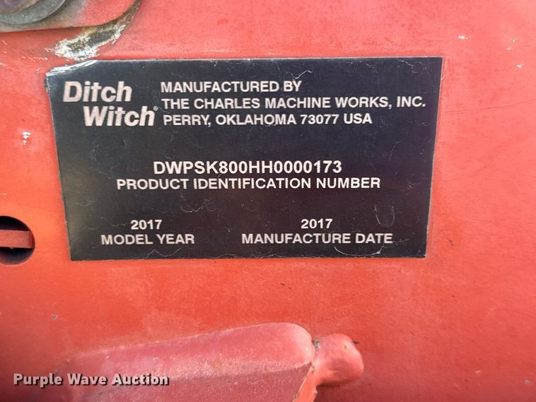 image for item MX9122 2017 Ditch Witch SK800 compact utility loader