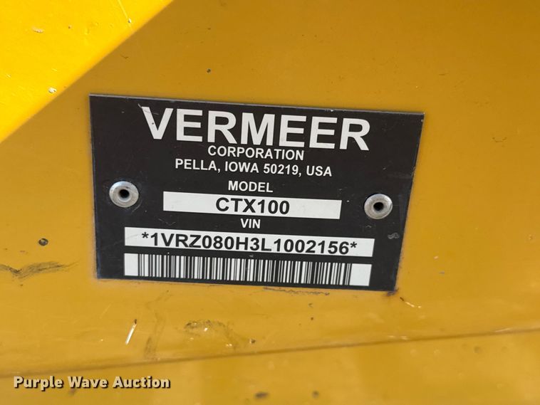 image for item MX9125 2020 Vermeer CTX100 compact utility loader