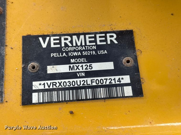 image for item MX9141 2020 Vermeer MX125 mud mixer