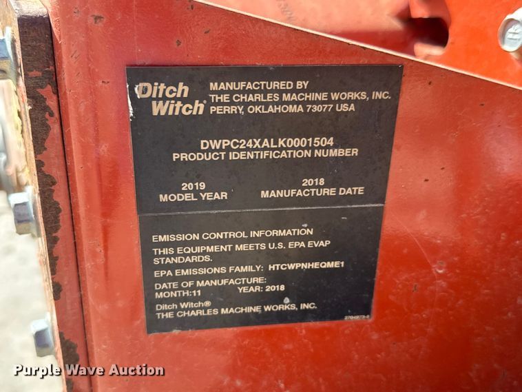 image for item MX9142 2019 Ditch Witch C24X trencher
