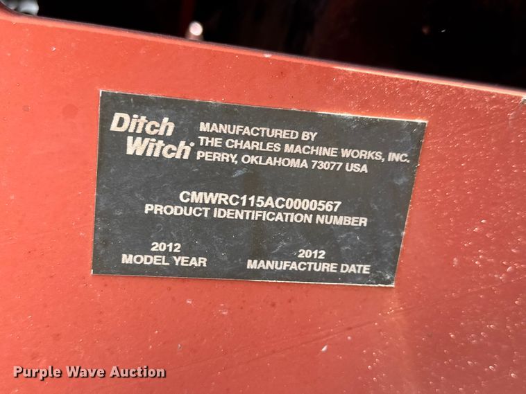 image for item MX9147 2012 Ditch Witch RT115 Quad rock saw