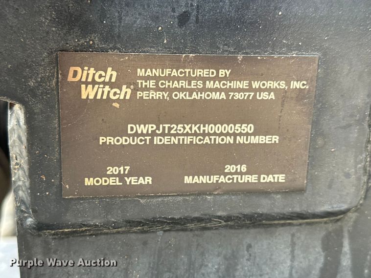image for item MX9157 2017 Ditch Witch JT25 directional boring unit