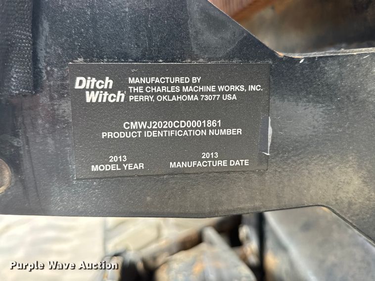 image for item MX9158 2013 Ditch Witch JT2020 Mach 1 directional boring unit