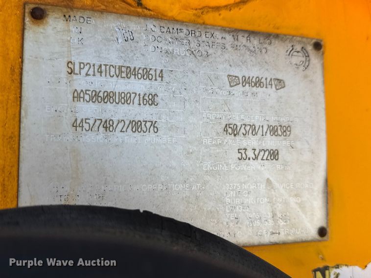 image for item MX9196 JCB 214 Series 3 backhoe