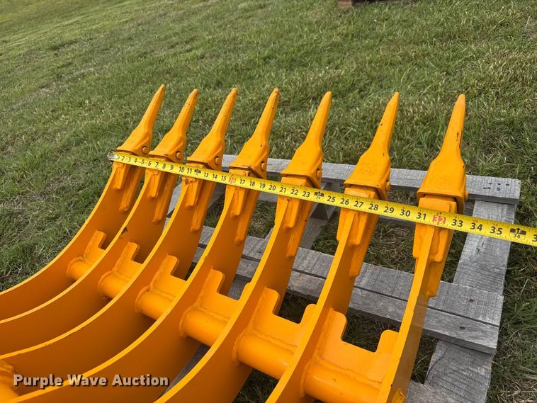 image for item MX9234 mini excavator rake attachment 