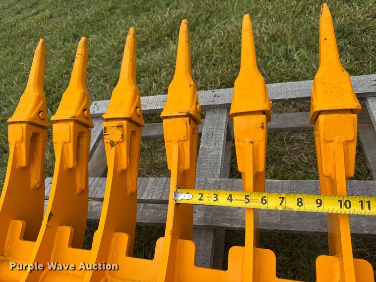 image for item MX9234 mini excavator rake attachment 