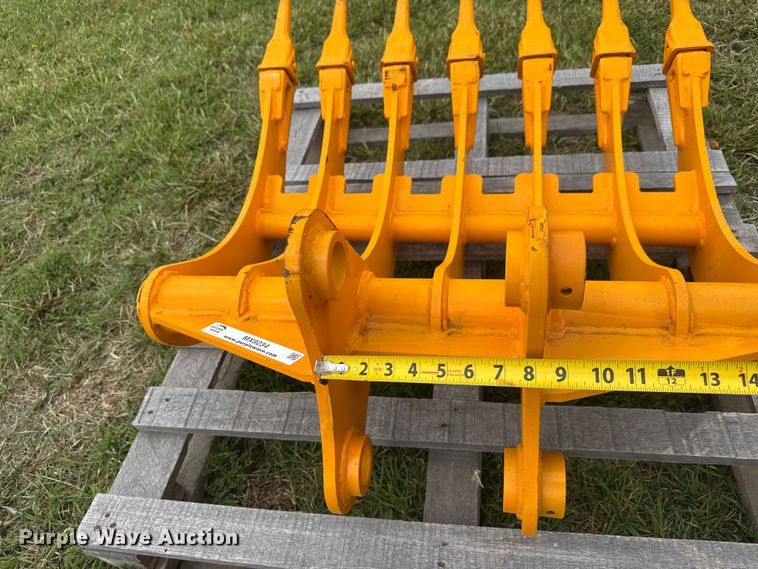 image for item MX9234 mini excavator rake attachment 