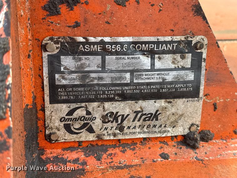 image for item NK9209 2001 Sky Trak 10054 telehandler
