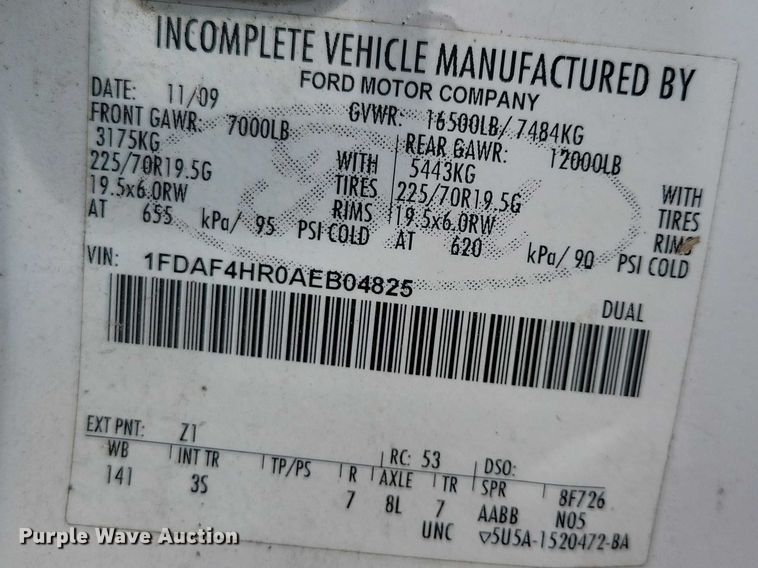 image for item NK9993 2010 Ford F450 Super Duty bucket truck