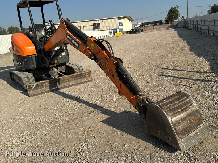 image for item YA1215 2020 Doosan DX35 mini excavator