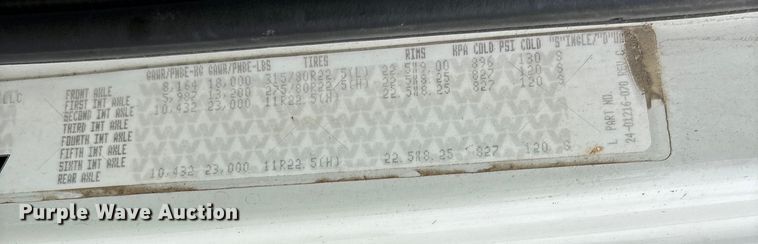 image for item YA1781 2016 Western Star 4700SF dump truck