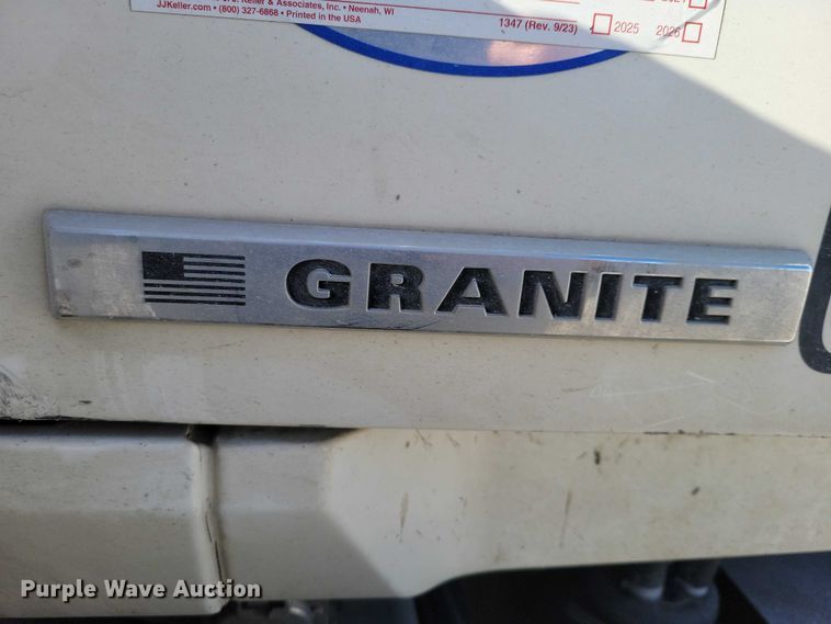 image for item YA2181 2019 Mack Granite volumetric concrete mixer truck