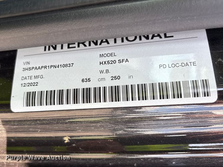 image for item YA2273 2023 International HX520 semi truck