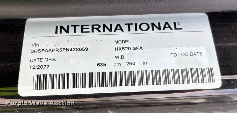 image for item YA2274 2023 International HX520 semi truck