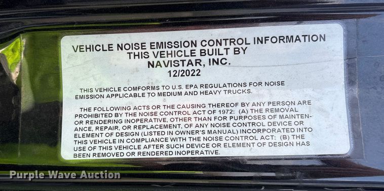 image for item YA2274 2023 International HX520 semi truck